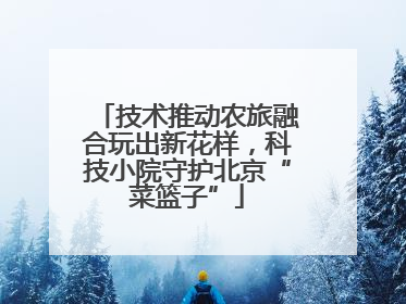 技术推动农旅融合玩出新花样，科技小院守护北京“菜篮子”