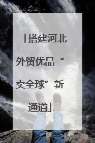 搭建河北外贸优品“卖全球”新通道