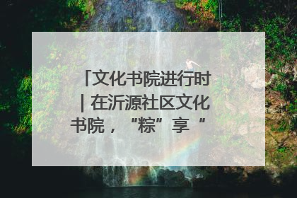 文化书院进行时｜在沂源社区文化书院，“粽”享“端午”美好时光