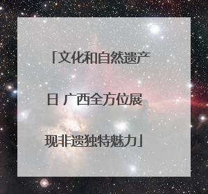 文化和自然遗产日 广西全方位展现非遗独特魅力