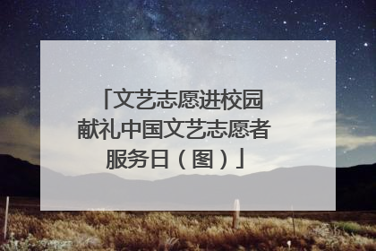 文艺志愿进校园 献礼中国文艺志愿者服务日（图）