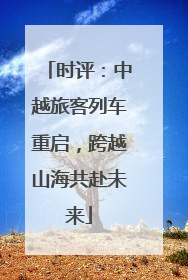 时评：中越旅客列车重启，跨越山海共赴未来