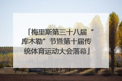 梅里斯第三十八届“库木勒”节暨第十届传统体育运动大会落幕