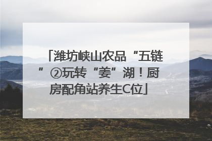 潍坊峡山农品“五链”②玩转“姜”湖！厨房配角站养生C位