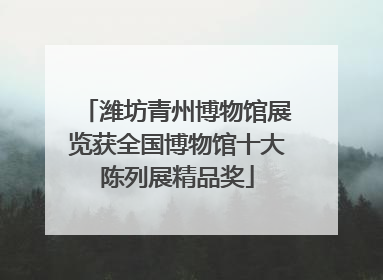 潍坊青州博物馆展览获全国博物馆十大陈列展精品奖