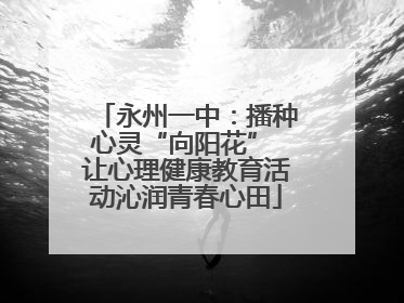 永州一中：播种心灵“向阳花” 让心理健康教育活动沁润青春心田