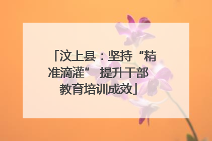 汶上县：坚持“精准滴灌” 提升干部教育培训成效