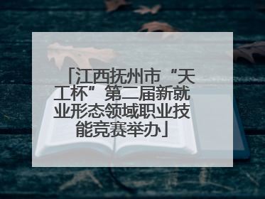 江西抚州市“天工杯”第二届新就业形态领域职业技能竞赛举办