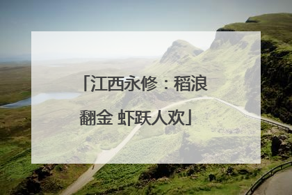 江西永修：稻浪翻金 虾跃人欢