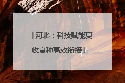 河北：科技赋能夏收夏种高效衔接