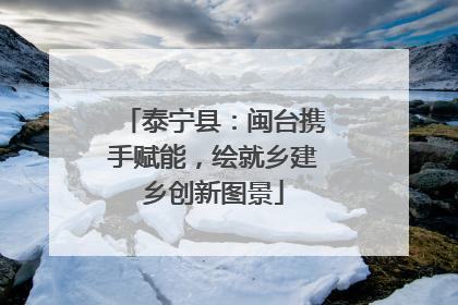 泰宁县：闽台携手赋能，绘就乡建乡创新图景