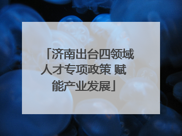 济南出台四领域人才专项政策 赋能产业发展