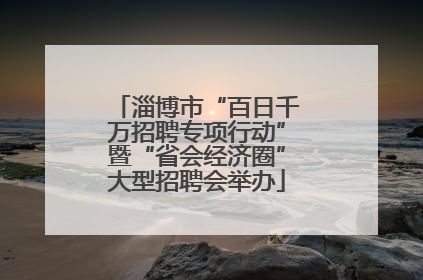 淄博市“百日千万招聘专项行动”暨“省会经济圈”大型招聘会举办
