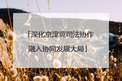 深化京津冀司法协作 融入协同发展大局