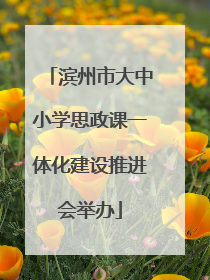 滨州市大中小学思政课一体化建设推进会举办