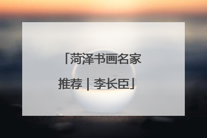 菏泽书画名家推荐｜李长臣