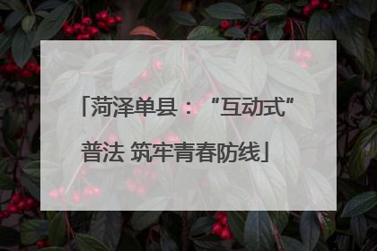 菏泽单县：“互动式”普法 筑牢青春防线