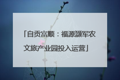 自贡富顺：福源灏军农文旅产业园投入运营