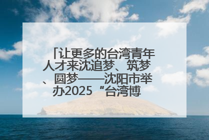 让更多的台湾青年人才来沈追梦、筑梦、圆梦——沈阳市举办2025“台湾博士沈阳行”活动