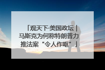 观天下·美国政坛｜马斯克为何称特朗普力推法案“令人作呕”