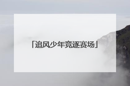 追风少年竞逐赛场