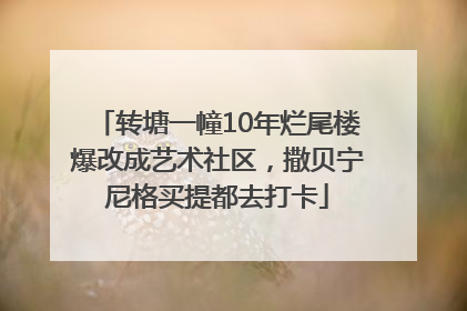 转塘一幢10年烂尾楼爆改成艺术社区，撒贝宁尼格买提都去打卡