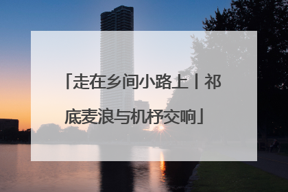 走在乡间小路上丨祁底麦浪与机杼交响