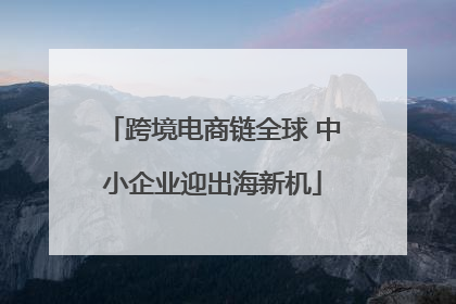 跨境电商链全球 中小企业迎出海新机