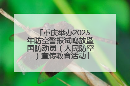 重庆举办2025年防空警报试鸣放暨国防动员（人民防空）宣传教育活动