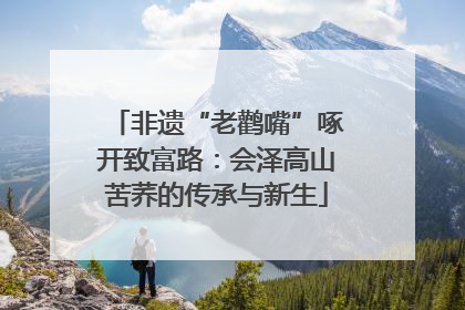 非遗“老鹳嘴”啄开致富路：会泽高山苦荞的传承与新生