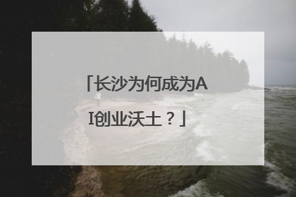 长沙为何成为AI创业沃土？