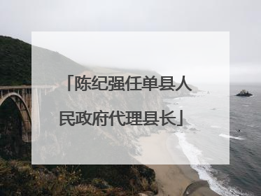 陈纪强任单县人民政府代理县长