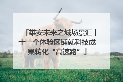 雄安未来之城场景汇丨十一个体验区铺就科技成果转化“高速路”