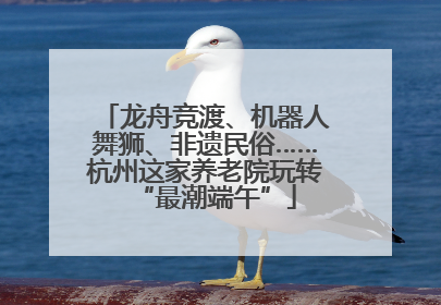 龙舟竞渡、机器人舞狮、非遗民俗……杭州这家养老院玩转“最潮端午”