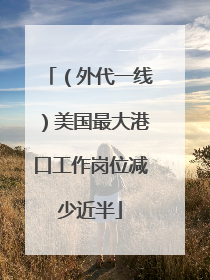 （外代一线）美国最大港口工作岗位减少近半