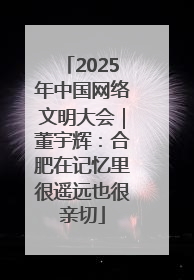 2025年中国网络文明大会｜董宇辉：合肥在记忆里很遥远也很亲切