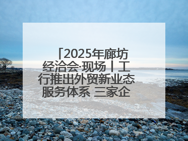 2025年廊坊经洽会·现场丨工行推出外贸新业态服务体系 三家企业首批签约