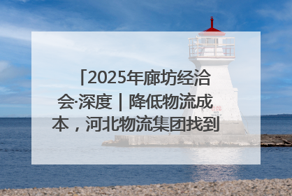 2025年廊坊经洽会·深度｜降低物流成本，河北物流集团找到一把“金钥匙”
