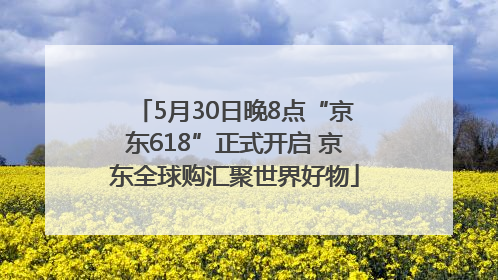 5月30日晚8点“京东618”正式开启 京东全球购汇聚世界好物