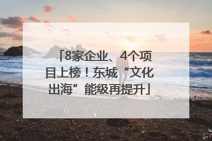 8家企业、4个项目上榜！东城“文化出海”能级再提升