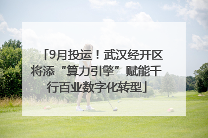 9月投运！武汉经开区将添“算力引擎”赋能千行百业数字化转型
