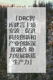 DRC智库建言丨项安波：促进科技创新和产业创新深度融合 助力发展新质生产力