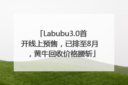Labubu3.0首开线上预售，已排至8月，黄牛回收价格腰斩